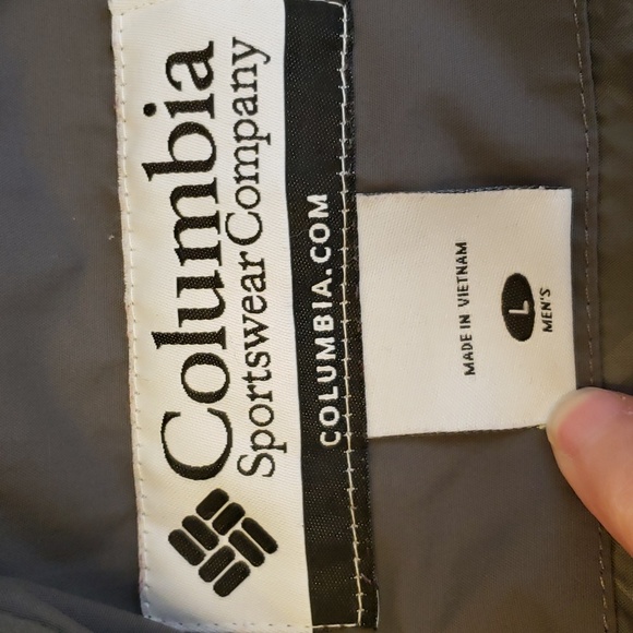 Columbia Men's Waterproof Red Gray 3/4 Zip Pullover Jacket/Windbreaker, Size L - Picture 9 of 11